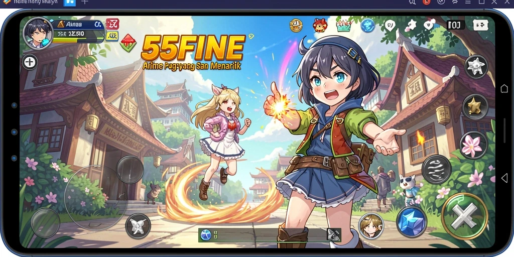 Tampilan menakjubkan dari gameplay seru 55FIVE.