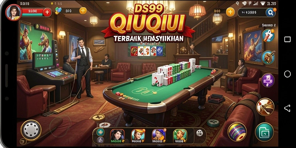 Tampilan gameplay QiuQiu yang menarik dan interaktif.
