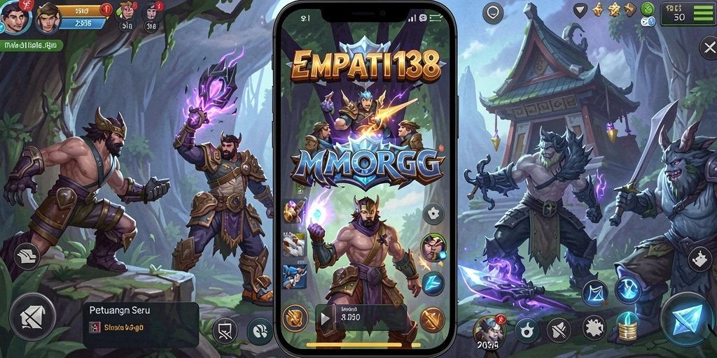 Tampilan aksi seru dalam permainan EMPATI138 MMORPG.