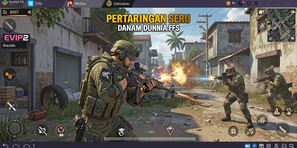 Tampilan aksi seru dalam gameplay EVIP2 yang mendebarkan.