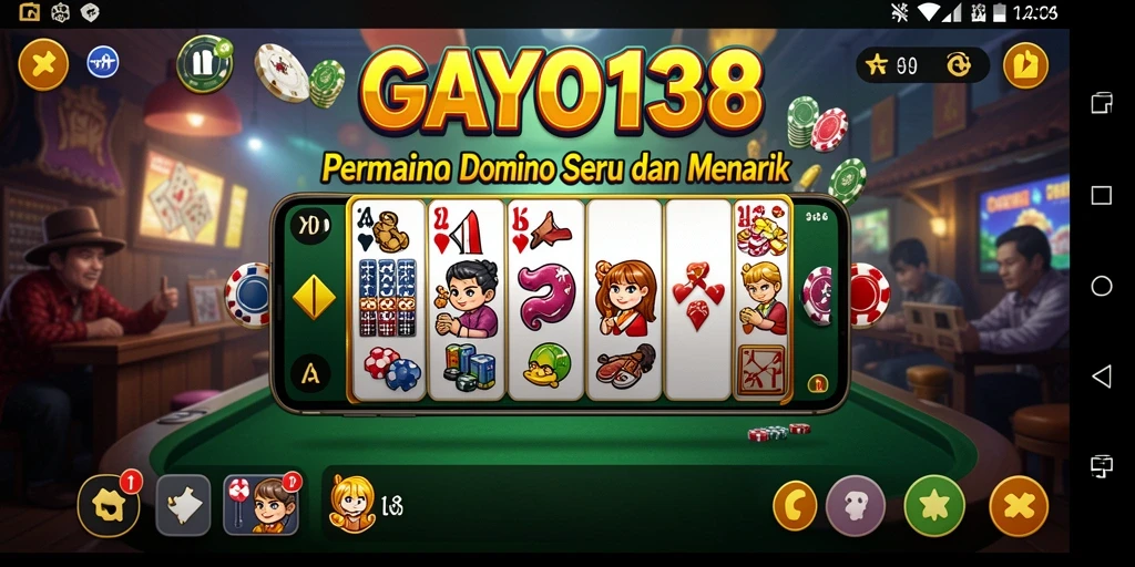 Tampilan gameplay seru dari GAYO138 dengan berbagai pilihan Domino.