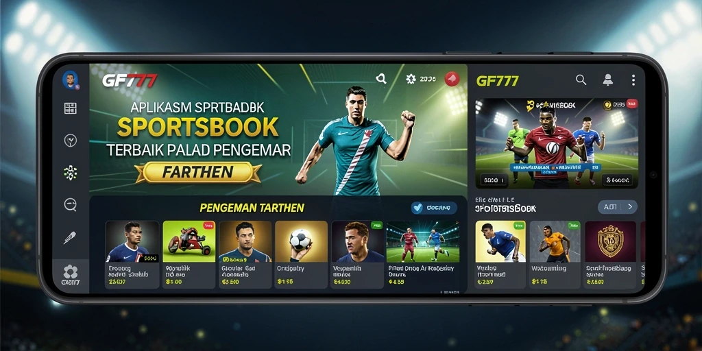 Screenshot gameplay Sportsbook GF777 menampilkan antarmuka yang menarik.