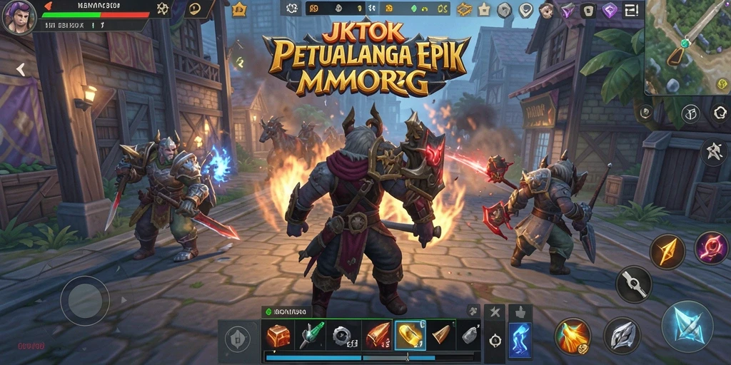 Gameplay seru dan serba dinamis dalam JKTOK MMORPG.