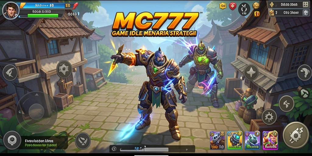 Screenshot utama MC777 menampilkan gameplay santai yang menarik.
