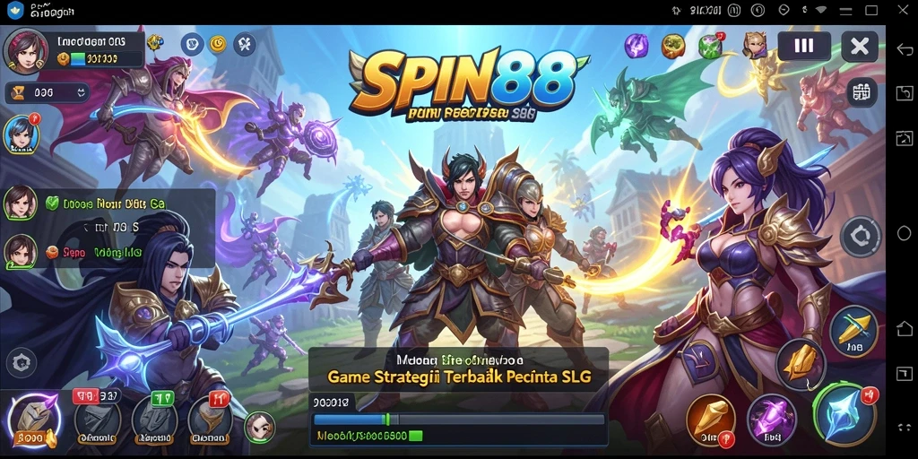 Tampilan menarik dari gameplay SLG di SPIN88.
