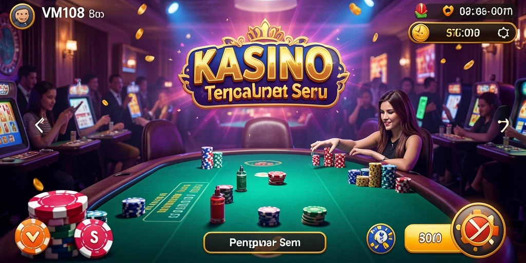 Tampilan menakjubkan dari permainan Kasino di VM108.